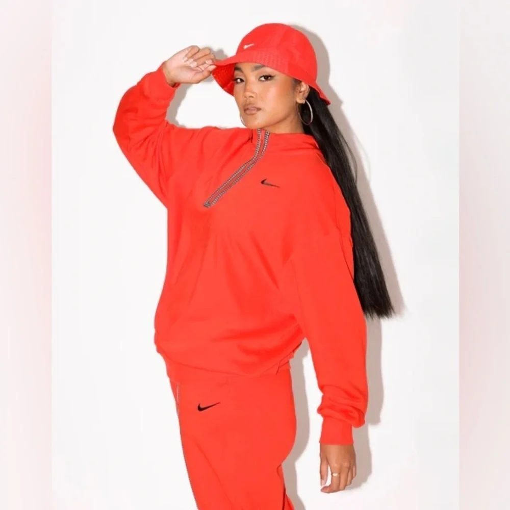 NWOT Nike Sportswear Icon Clash 1/2-Zip Top & Leggings Houndstooth Set XL & L